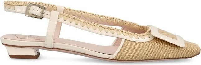 Roger Vivier Square-Toe Slingback Pumps