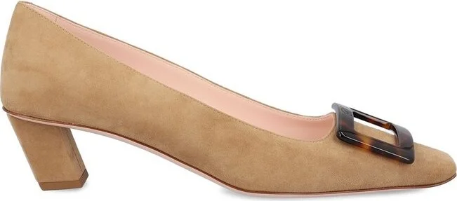 Roger Vivier Square-Toe Slip-On Pumps