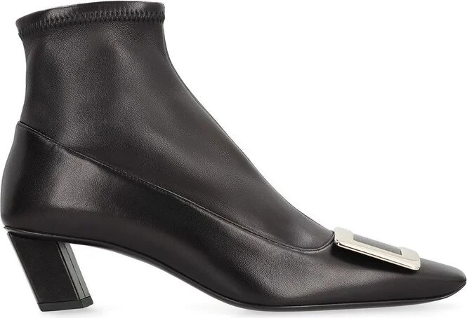 Roger Vivier Square Toe Zipped Ankle Boots
