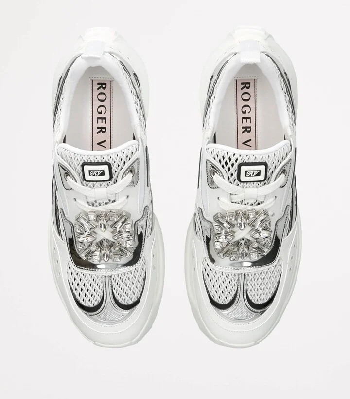 Roger Vivier Strass Motor Run Sneakers - Image 4