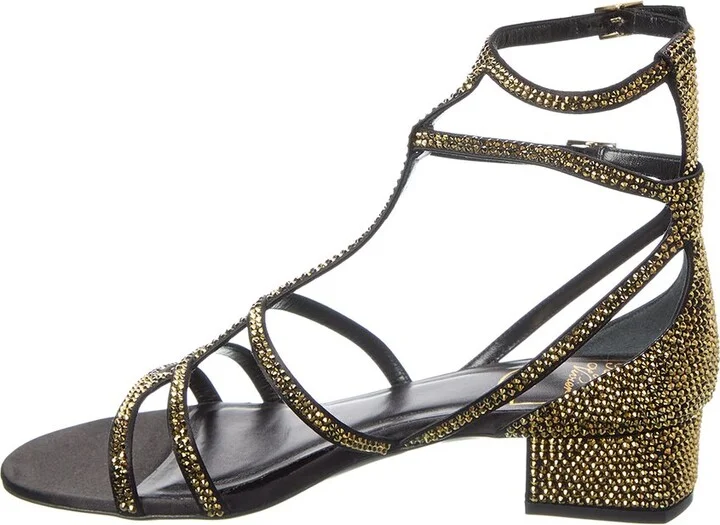 Roger Vivier Strass Satin Sandal - Image 2