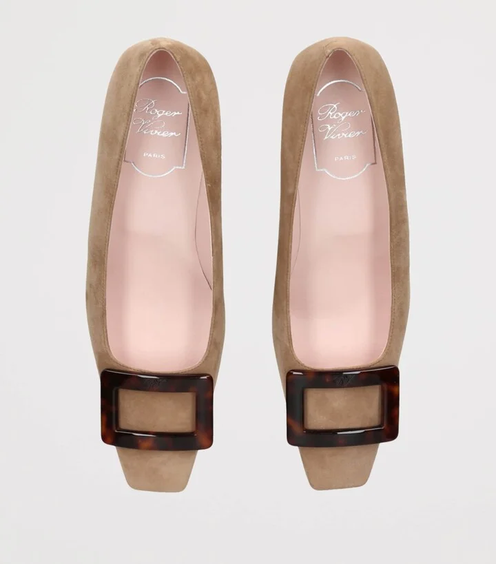 Roger Vivier Suede Belle Vivier Pumps 45 - Image 3