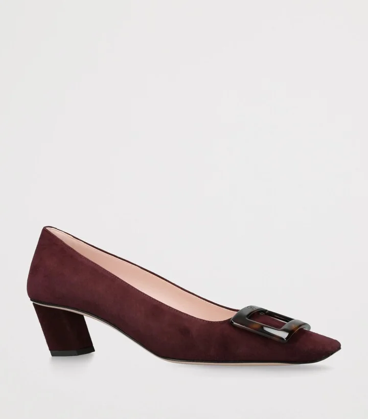 Roger Vivier Suede Belle Vivier Pumps 45 - Image 3