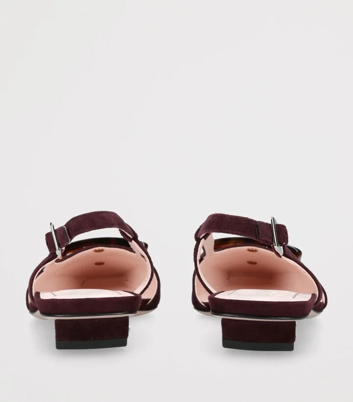 Roger Vivier Suede Belle Vivier Slingback Pumps 25 - Image 2