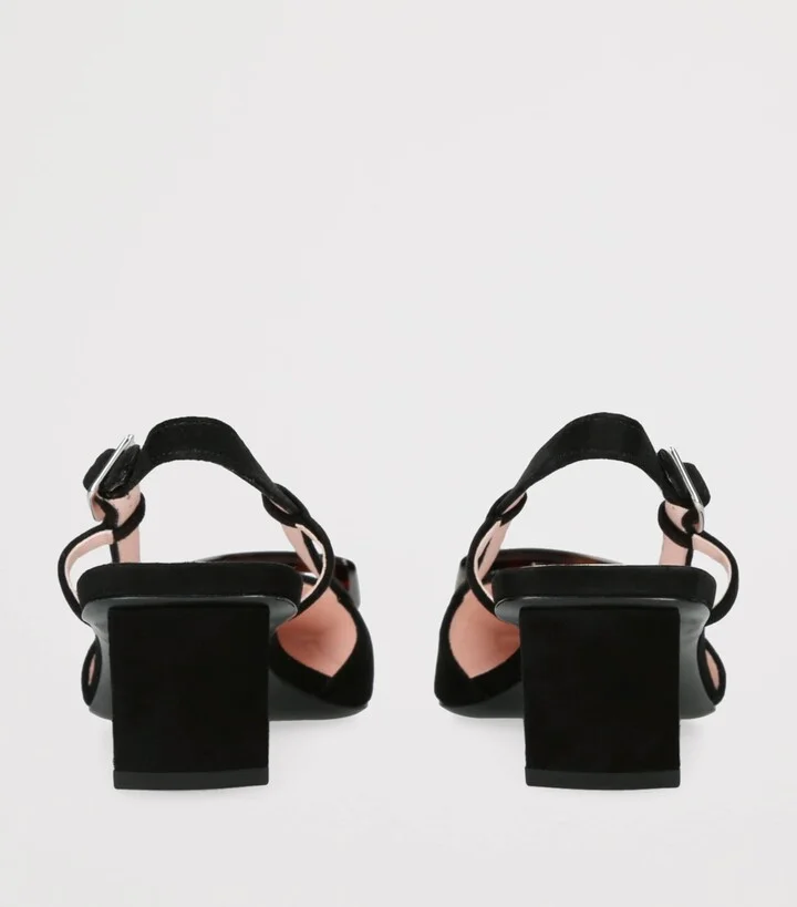 Roger Vivier Suede Belle Vivier Slingback Pumps 45 - Image 2