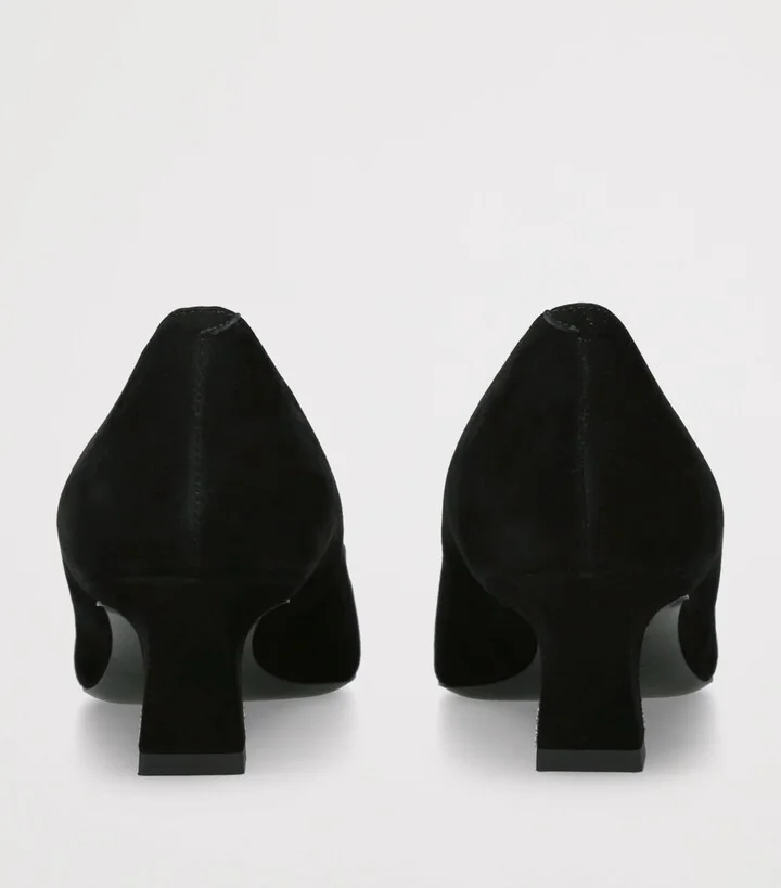 Roger Vivier Suede Belle Vivier Trompette Pumps 45 - Image 2