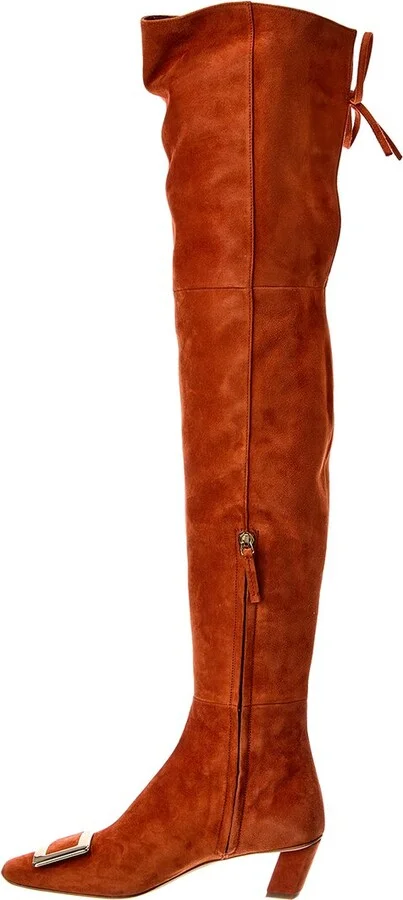 Roger Vivier Suede Thigh-High Boot - Image 2