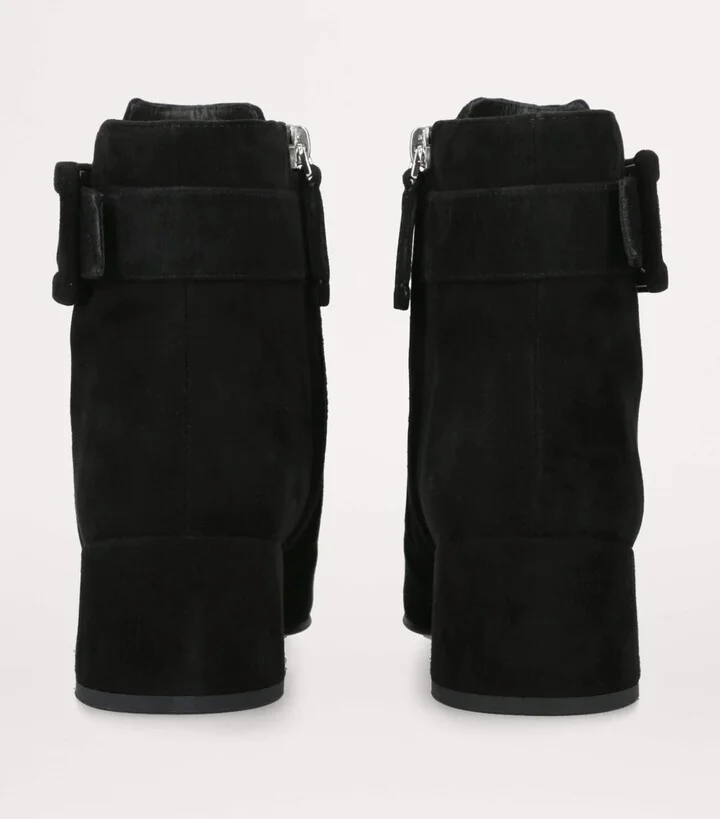 Roger Vivier Suede Très Vivier Polly Ankle Boots 45 - Image 2