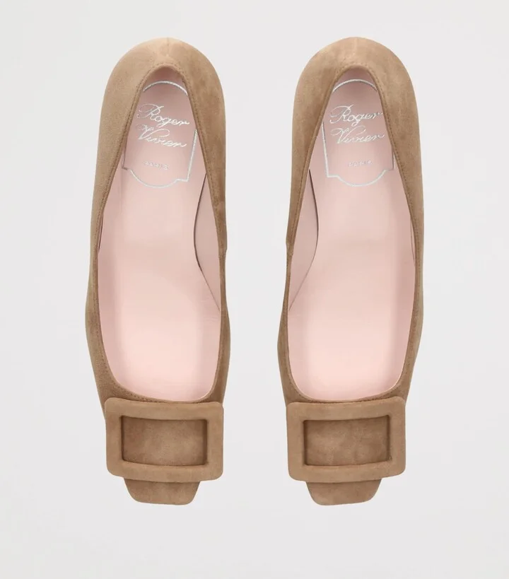 Roger Vivier Suede Trompette Pumps 70 - Image 4