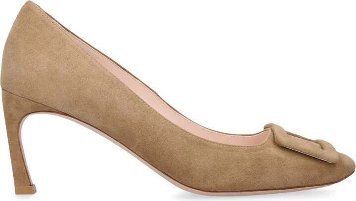 Roger Vivier Suede Trompette Pumps 70