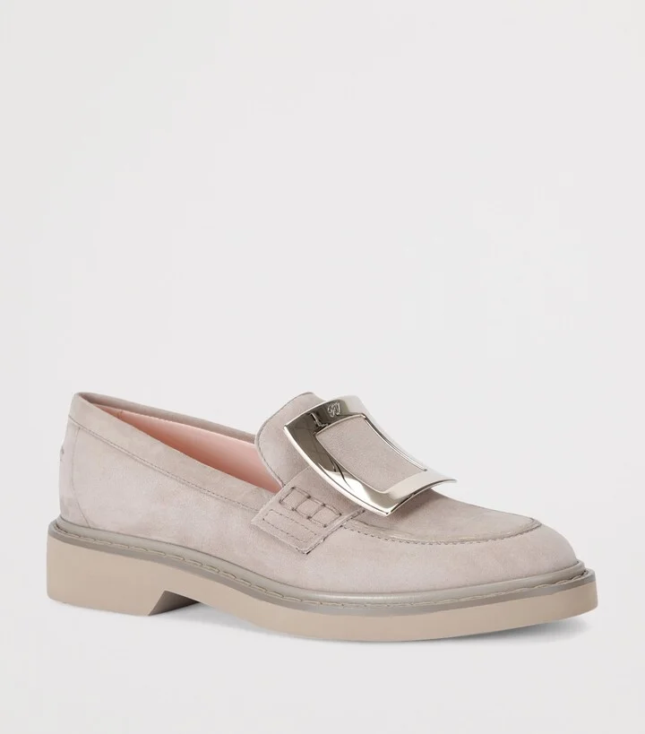 Roger Vivier Suede Viv' Rangers Loafers - Image 3
