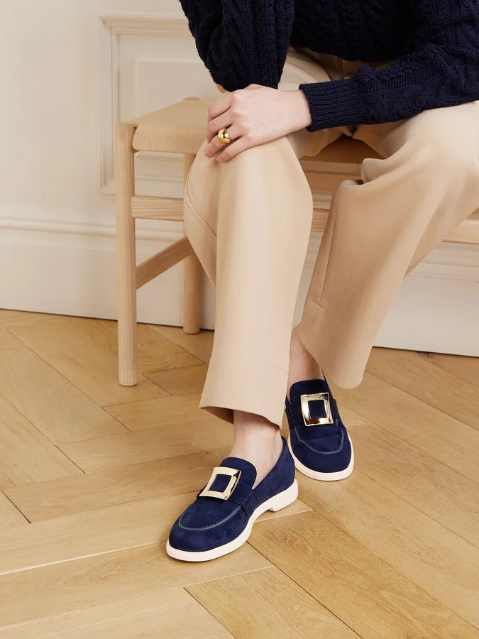 Roger Vivier - Summer Suede Loafers - Blue - Image 2