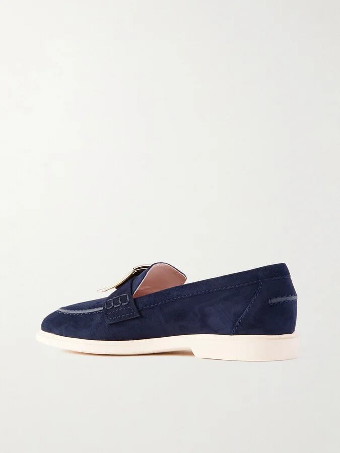 Roger Vivier - Summer Suede Loafers - Blue - Image 3