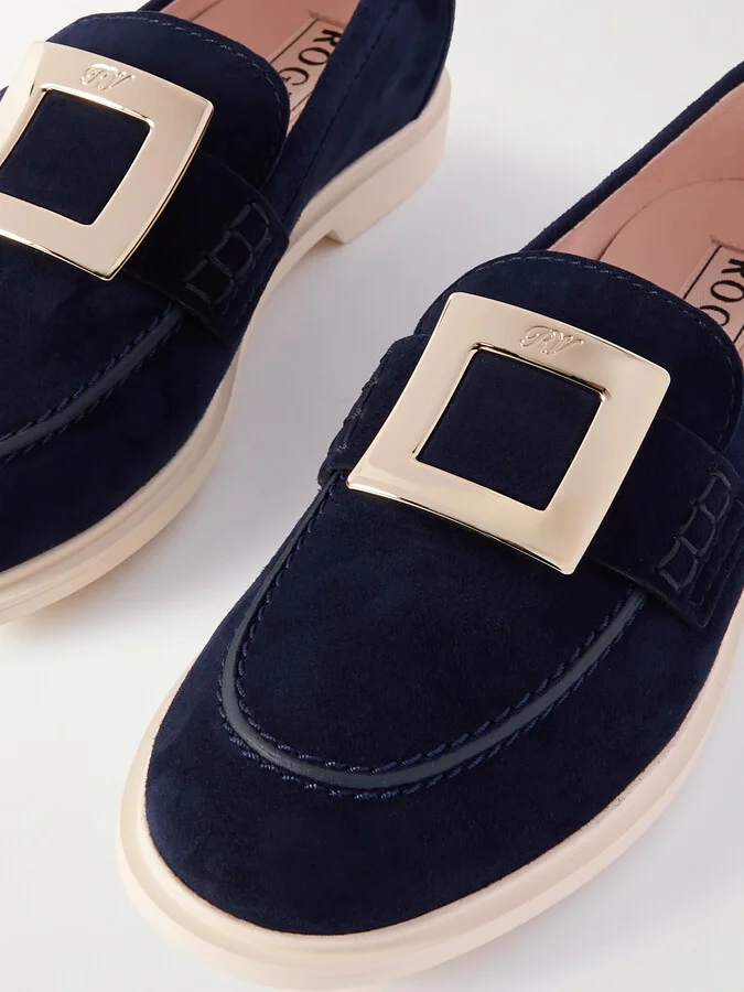 Roger Vivier - Summer Suede Loafers - Blue - Image 4