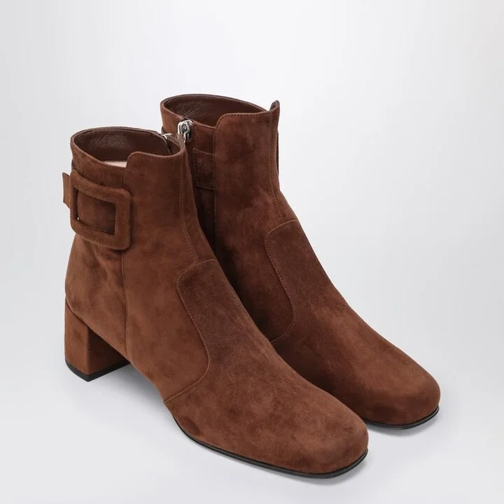 Roger Vivier Très Vivier Ankle Boots In Suede - Image 2