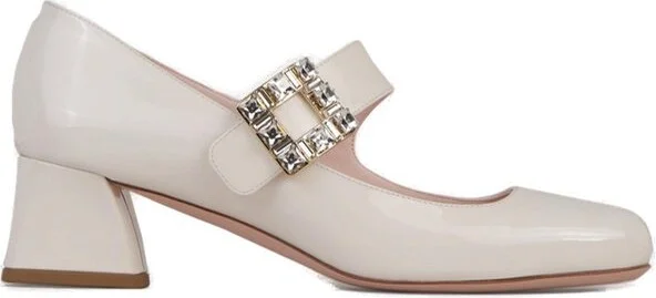 Roger Vivier Très Vivier Embellished Buckle Babies Pumps