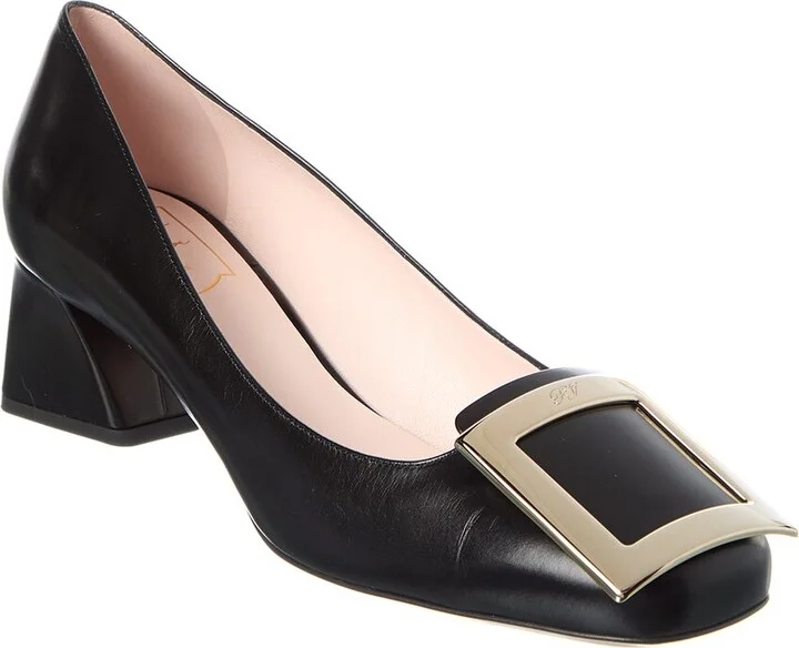 Roger Vivier Tres Vivier Leather Pump