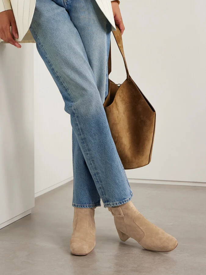 Roger Vivier - Très Vivier Polly 45 Buckled Suede Ankle Boots - Brown - Image 2