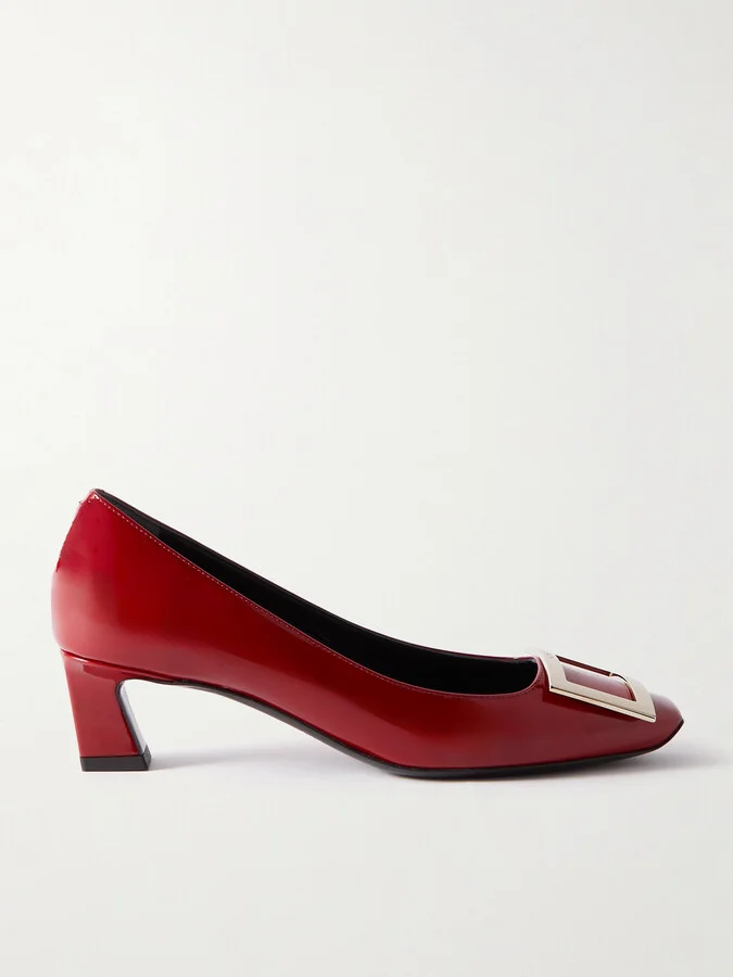 Roger Vivier - Trompette 45 Patent-leather Pumps - Red