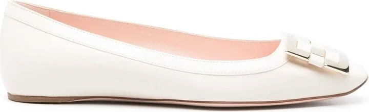 Roger Vivier Trompette Leather Ballet Flats