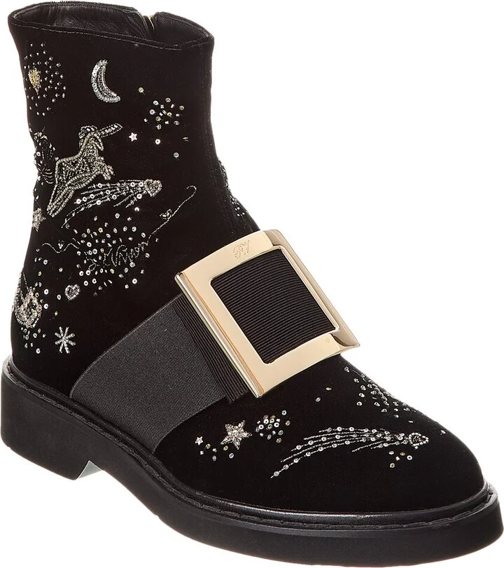 Roger Vivier Velvet Boot