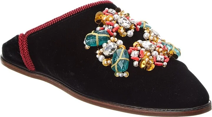 Roger Vivier Velvet Mule