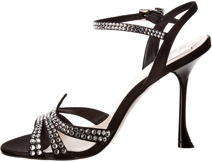 Roger Vivier Viv Bling Strass Satin Sandal - Image 2
