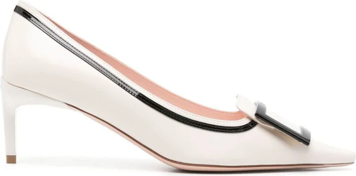 Roger Vivier Viv Canard Leather Pumps