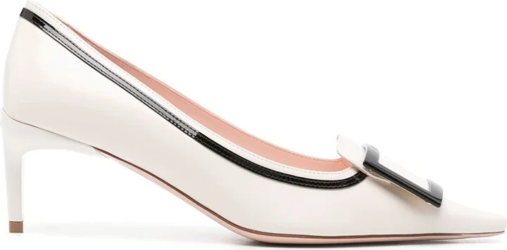 Roger Vivier Viv Canard Leather Pumps