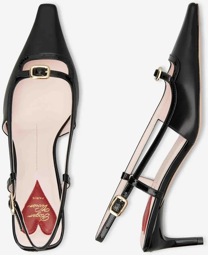 Roger Vivier Viv' Canard Slingback Shoes - Image 5