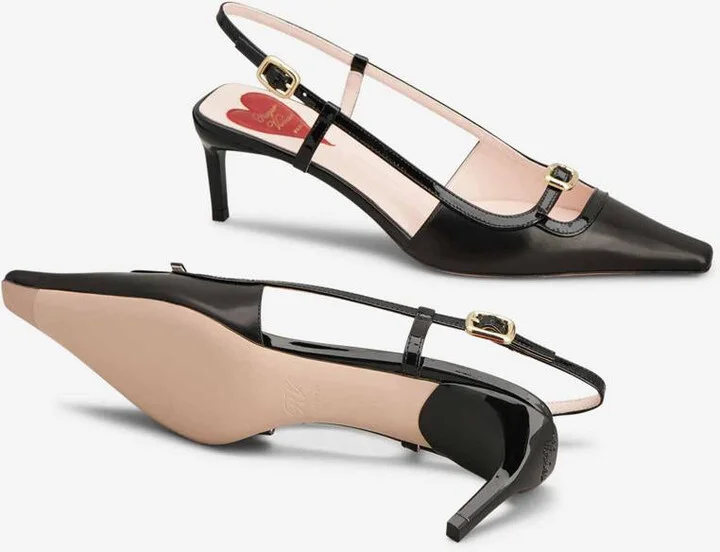 Roger Vivier Viv' Canard Slingback Shoes - Image 7