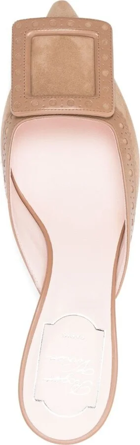 Roger Vivier Viv In The City Leather Mules - Image 2