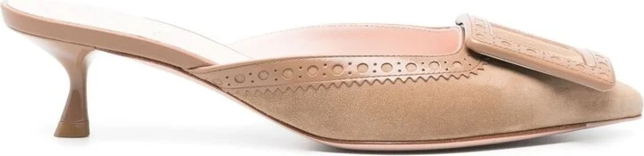 Roger Vivier Viv In The City Leather Mules