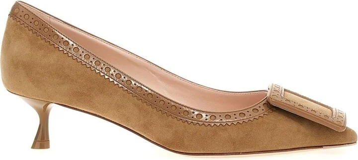 Roger Vivier Viv In The City Leather Pumps