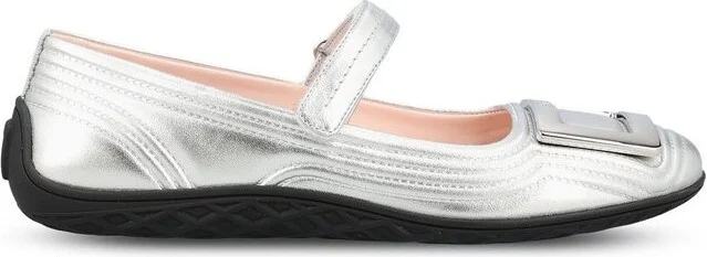 Roger Vivier Viv Low Mary Janes Ballerinas