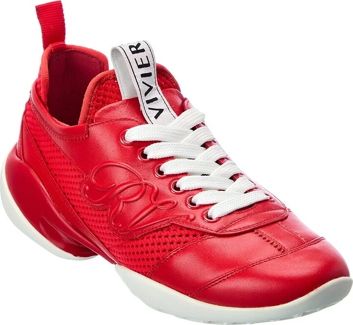 Roger Vivier Viv Match Leather & Mesh Sneaker