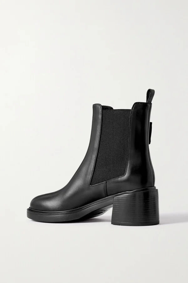 Roger Vivier - Viv Rangers 60 Buckled Leather Chelsea Boots - Black - Image 3