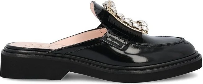 Roger Vivier Viv' Rangers Embellished Slip-On Mules