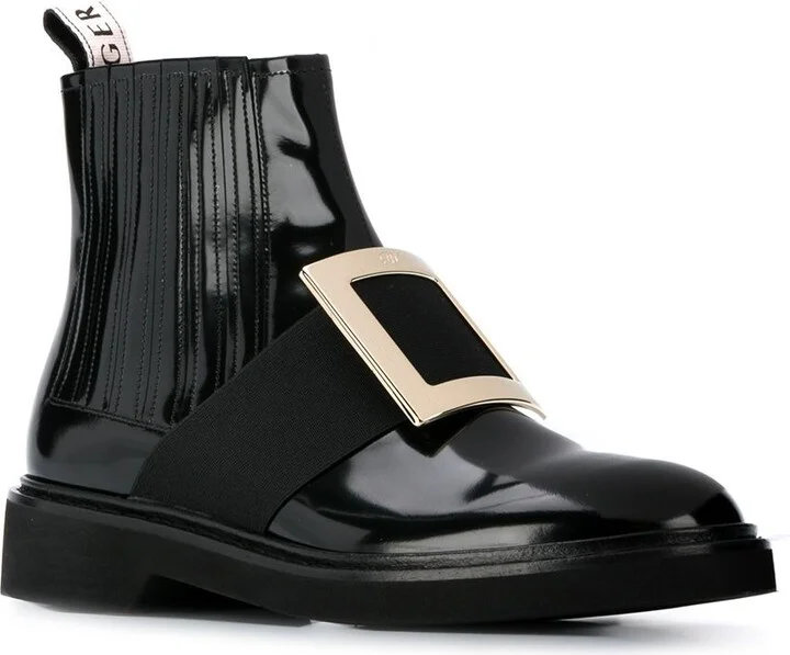 Roger Vivier Viv Rangers Leather Boots - Image 2