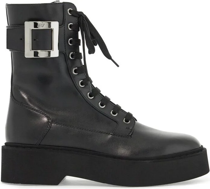 Roger Vivier Viv Rangers Leather Boots