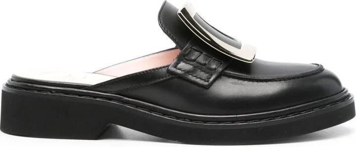 Roger Vivier Viv Rangers Leather Loafers