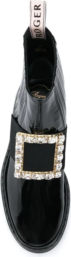 Roger Vivier Viv Rangers Patent Leather Boots - Image 2
