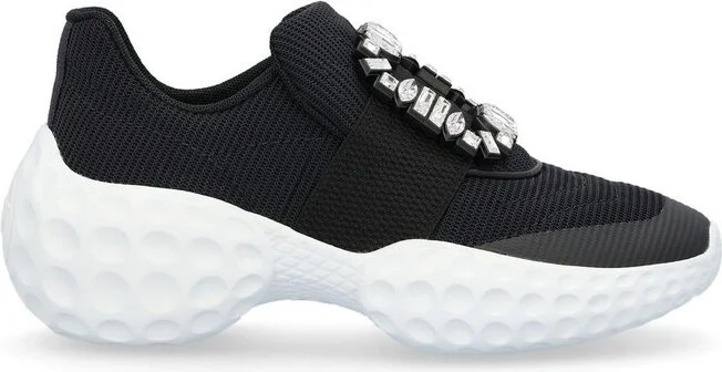 Roger Vivier Viv' Run Light Embellished Buckle Sneakers