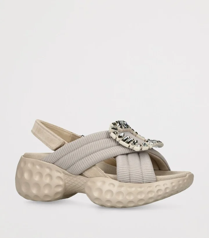 Roger Vivier Viv' Run Light Strass Sandals - Image 3
