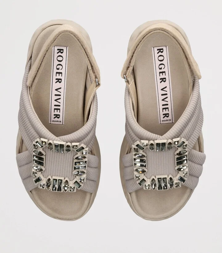 Roger Vivier Viv' Run Light Strass Sandals - Image 4