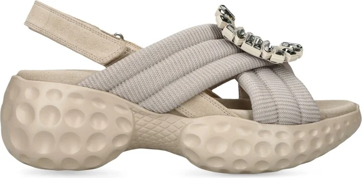 Roger Vivier Viv' Run Light Strass Sandals
