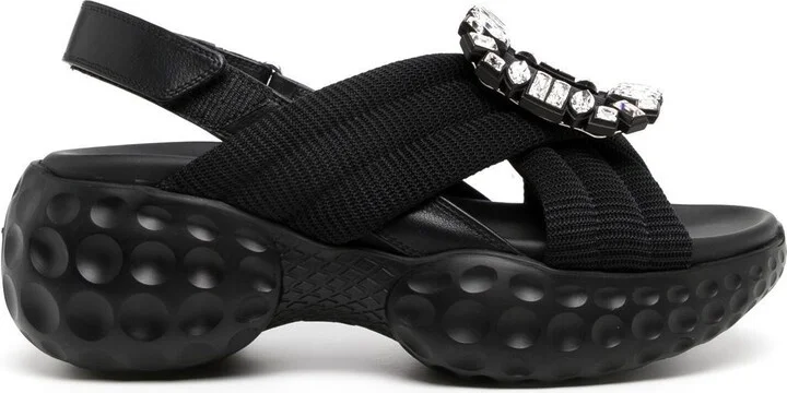 Roger Vivier Viv Run Slingback Sandals