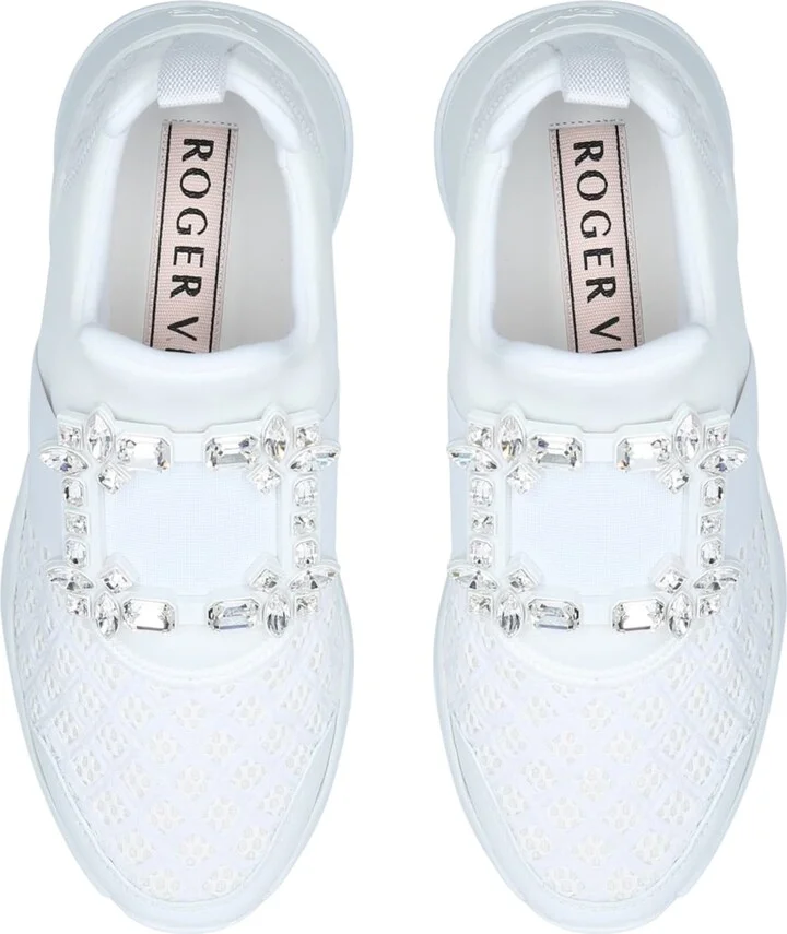 Roger Vivier Viv' Run Strass Buckle Sneakers - Image 5