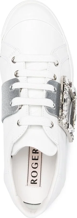 Roger Vivier Viv Skate Glitter Sneakers - Image 2
