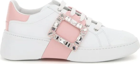 Roger Vivier Viv' Skate Strass Buckle Sneakers